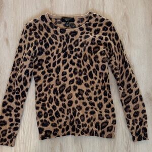 Cashmere leopard sweater